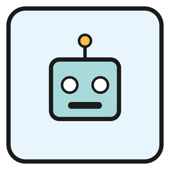 The robot moves on a grid.
